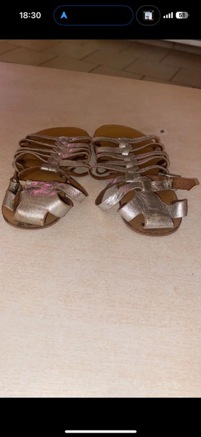 Sandales argenté Taille 26 - photo numéro 2