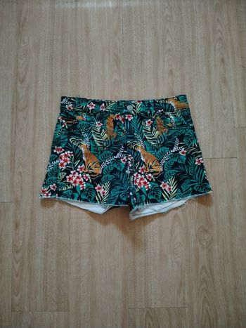 Short motif végétal fleuri lefties S