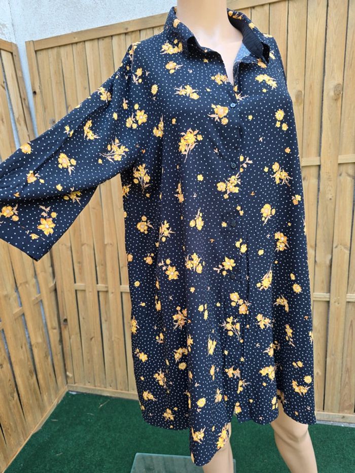 Robe chemise 🍒cache cache🍒très bon état taille jusqu'au 40 - photo numéro 6