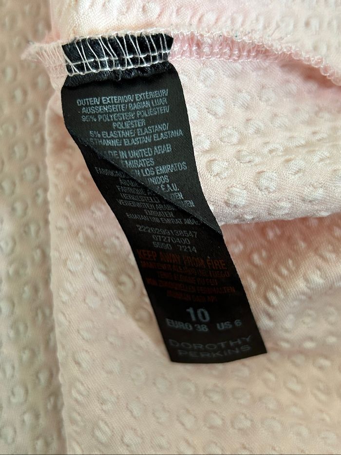 Robe rose claire sans manches Dorothy Perkins taille 38 jamais portée - photo numéro 10