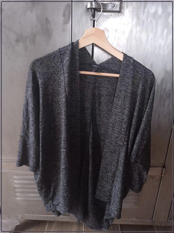 Gilet gris manches ¾  Jennyfer taille S bon état