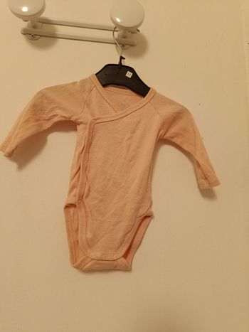 Body croisé manches longues TEX Baby - 3 mois - Saumon