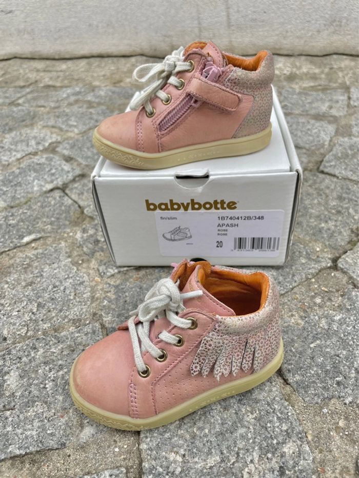 Chaussures fille montantes babybotte, taille 20 - photo numéro 5