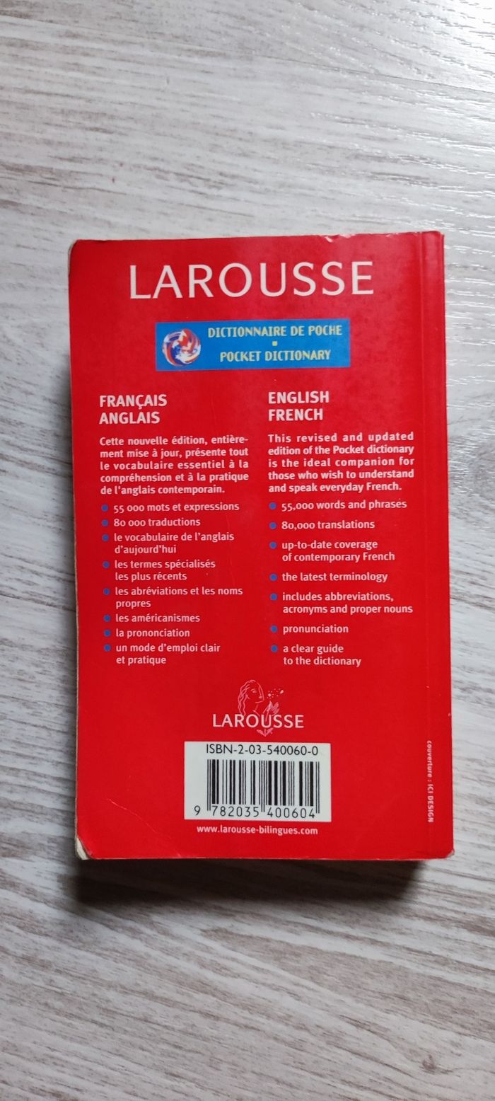 Dictionnaire de poche anglais français - photo numéro 2