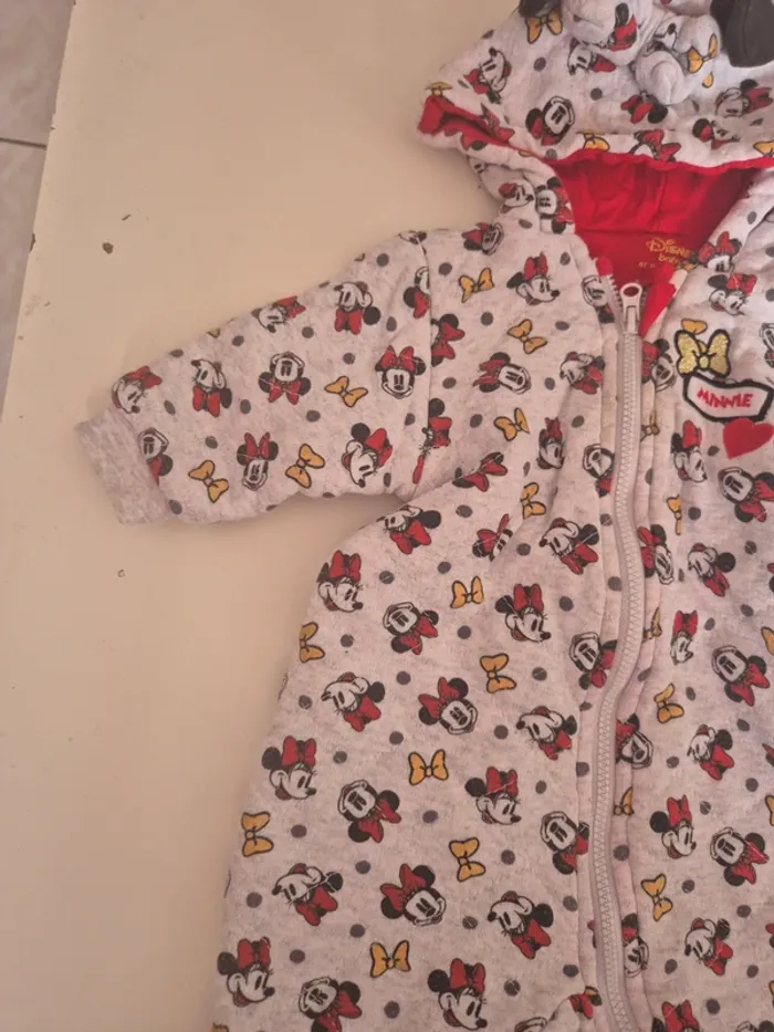 Combinaison / manteau minnie 3 mois - photo numéro 5
