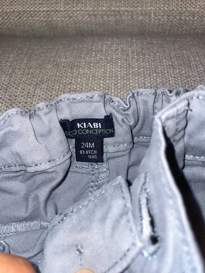 Pantalon gris garçon - photo numéro 2