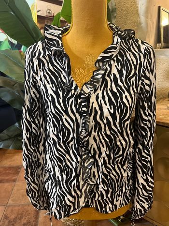 blouse zébrée Zara