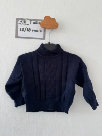 Pull bleu - taille 12/18 mois 🌼