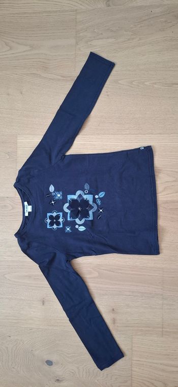 Tee-shirt bleu marine, okaïdi, 6 ans