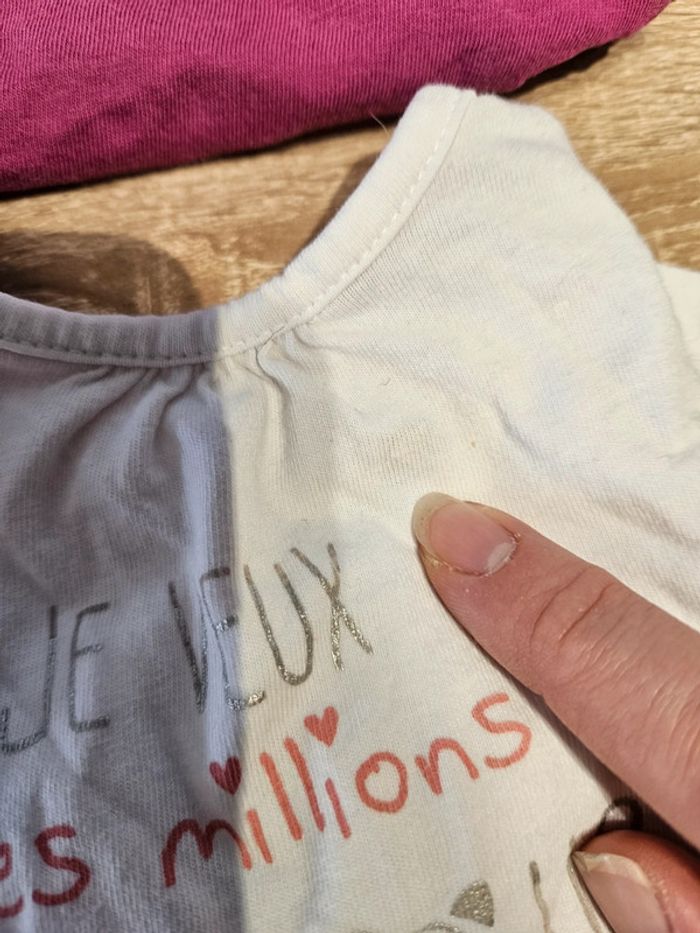 Lot tshirt manches longues 3 mois - photo numéro 6
