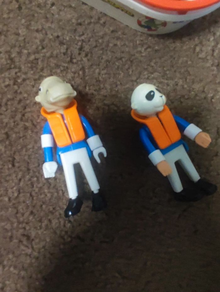 lot barque + 2 personnages zooland - photo numéro 2