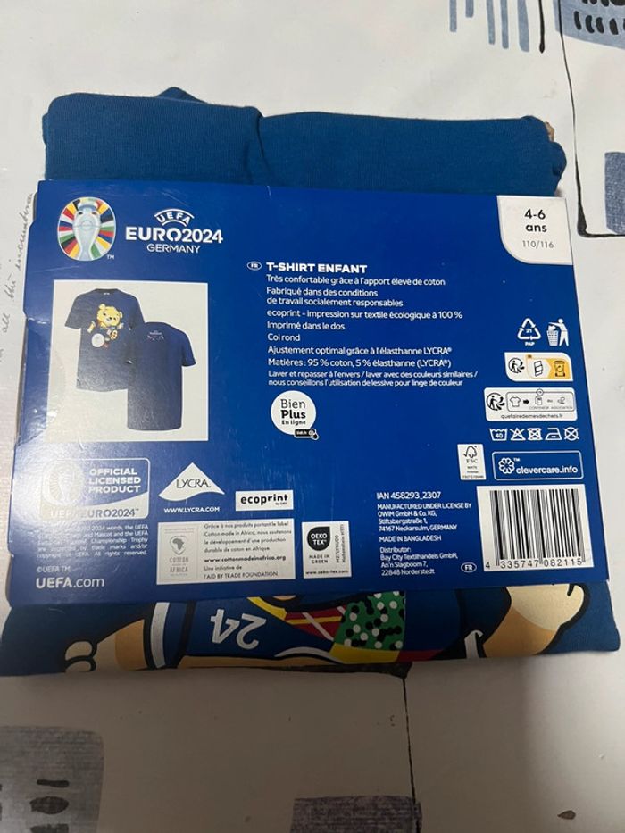 Tee shirt enfant Euro2024 taille 4/6 ans neuf ! - photo numéro 3