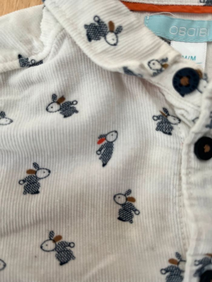 Chemise en velours 9 mois - Obaibi - photo numéro 3