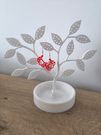 Boucles d'oreilles impression 3D 