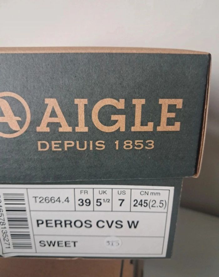 Aigle baskets en toile été femme P.39 neuves - photo numéro 9