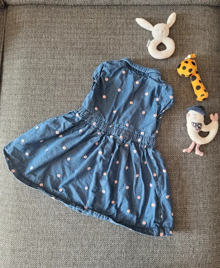 Robe en jean brodée Sergent Major 3 ans - photo numéro 4