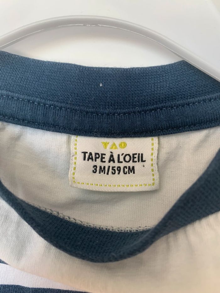 T-shirt Tape a l’œil 3 mois TBE - photo numéro 2