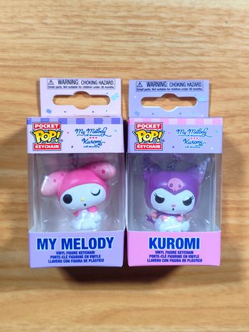 Lot 2 Pocket Pop! Keychain - My Melody & Kuromi (Édition Anniversaire)