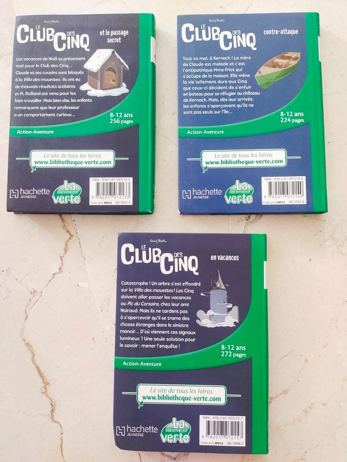 Livres Le Club des Cinq T.2,3,4 - photo numéro 2