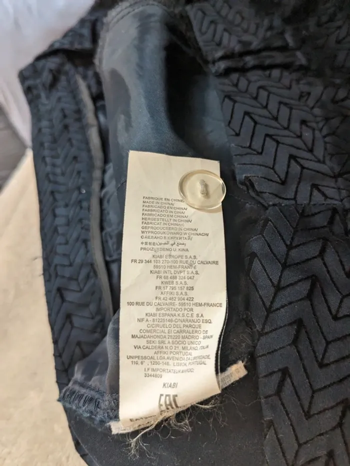 Pantalon Kiabi - marine motif géométrique - photo numéro 6