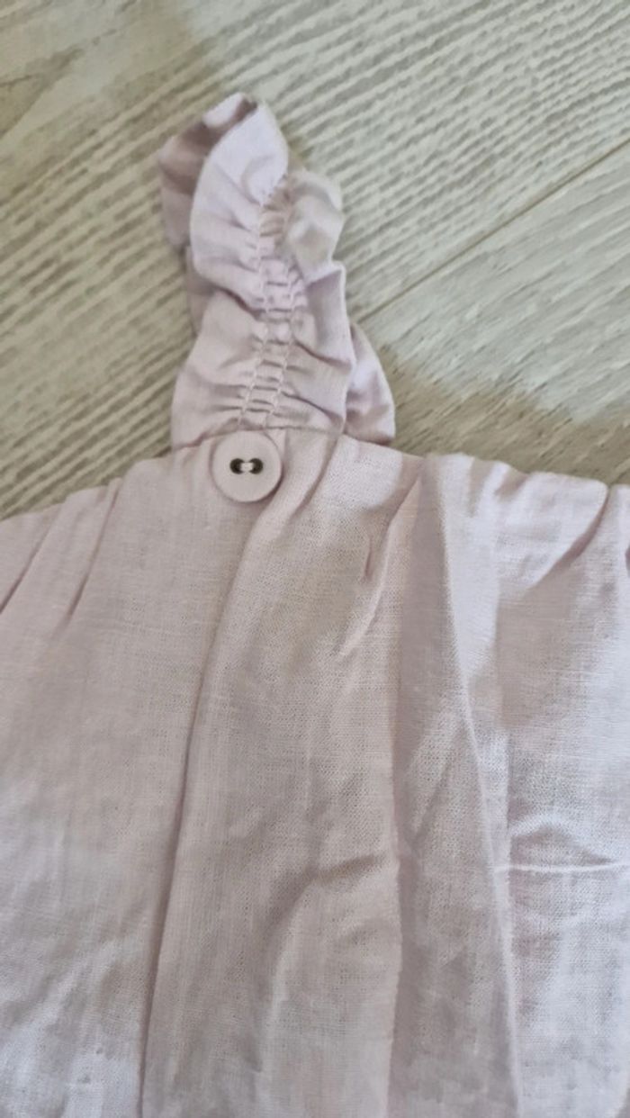 Joli haut / débardeur en lin lila neuf Kiabi 🌸 36 mois - photo numéro 4