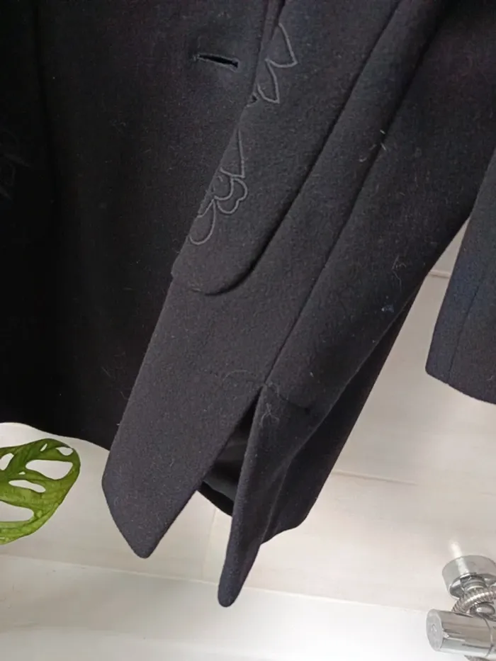 Manteau La Maison du Jersey, noir, laine/cachemire t.44 - photo numéro 6
