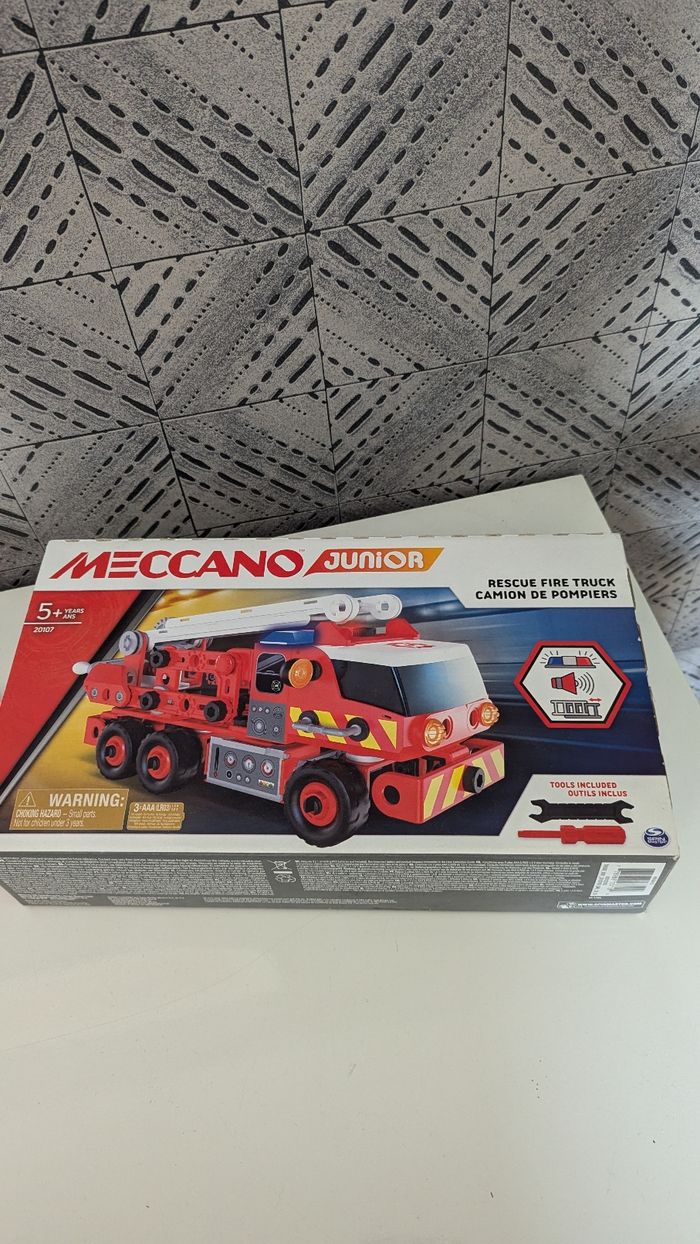 Meccano camion pompiers jeu construction - photo numéro 2