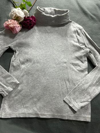 Col roulé garçon gris