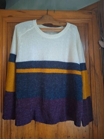 Pull vintage avec sublimes couleurs