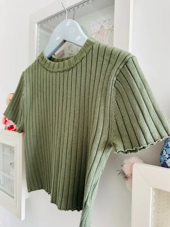 Teeshirt coton côtelé - photo numéro 2