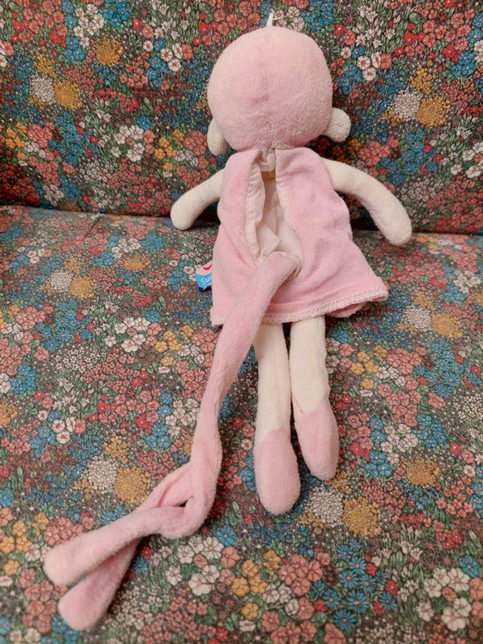 #01 Doudou poupée rose Sucre d'orge - photo numéro 5