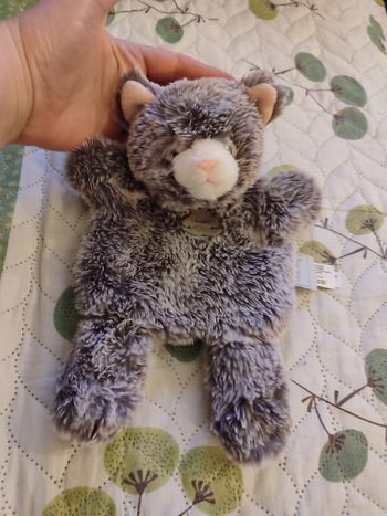 Doudou chat marionnette