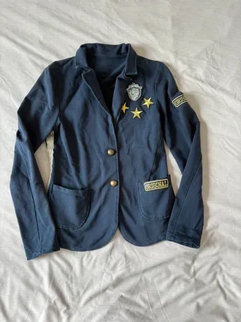 Blazer Veste bleu marine – Made Initially – Taille S – Avec écusson