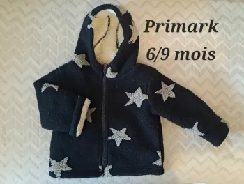 Gilet polaire epais primark 6/9 mois
