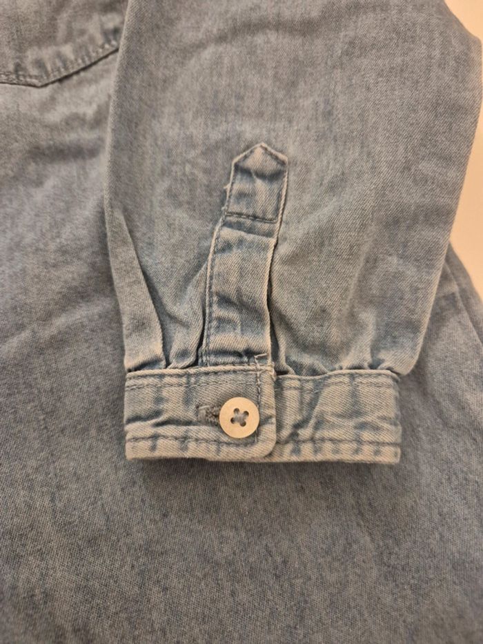 Chemise jean denim Bout'chou 36 mois 94cm 3 ans - photo numéro 6