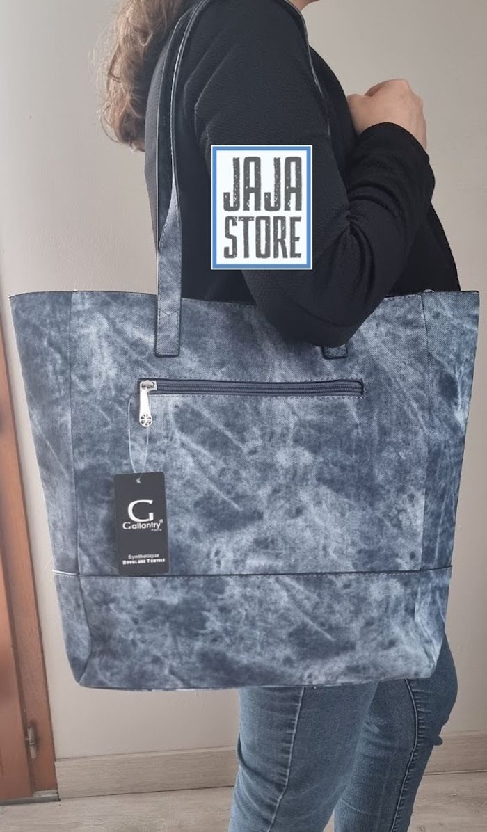 Gallantry Paris : Sac à Main effet Denim Bleu