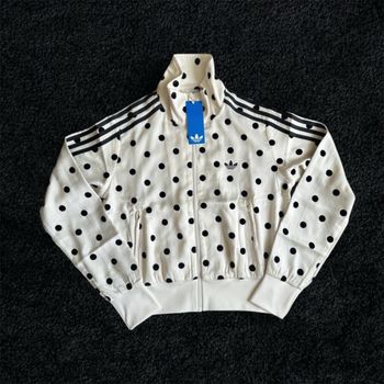 Adidas Veste Polka Dots TT Satin Noir Blanc - M