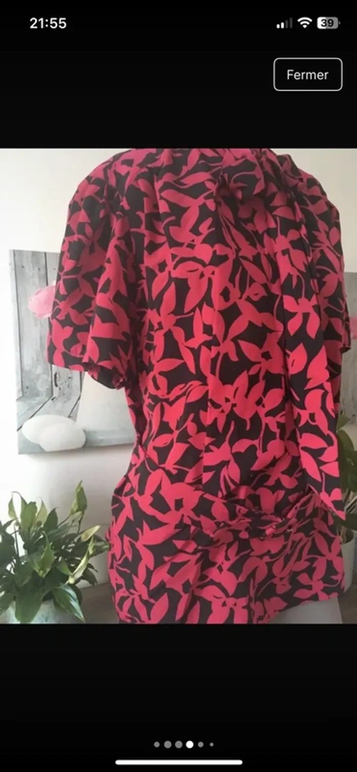 Vintage 🍭Magnifique blouse sophistiquée en 42 de chez Weinberg Paris excellent état - photo numéro 5