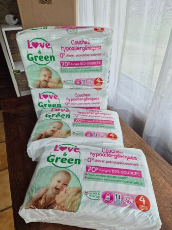Couche taille 4 Love and Green : 184 couches