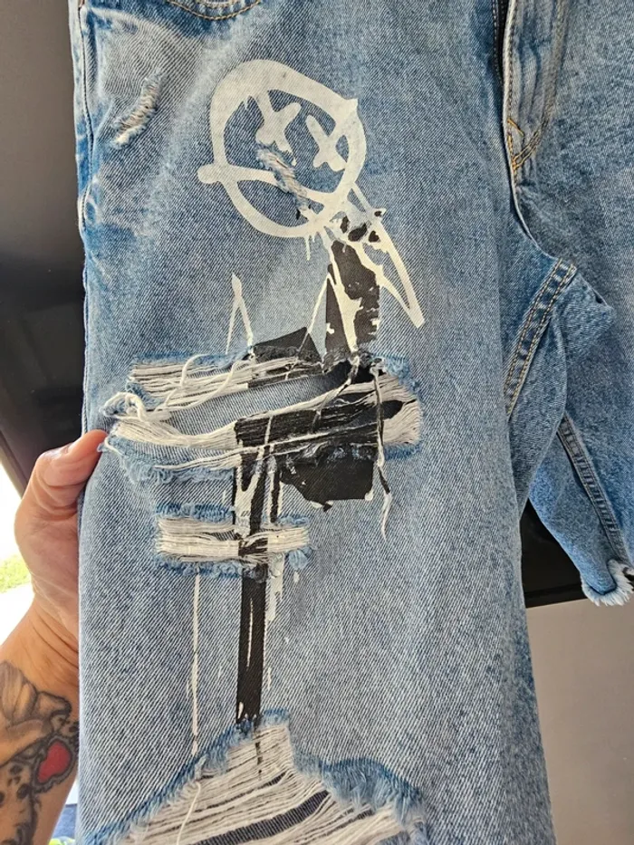 Short jean bleu FSBN homme taille M - photo numéro 4