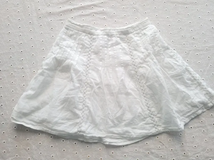 Jupe coton blanc