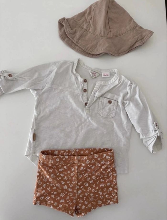 Ensemble zara short bain bébé