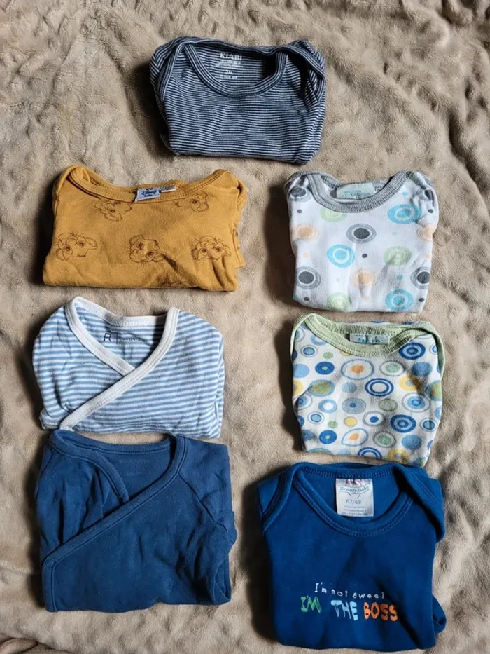 Lot de 7 bodies 3 mois.