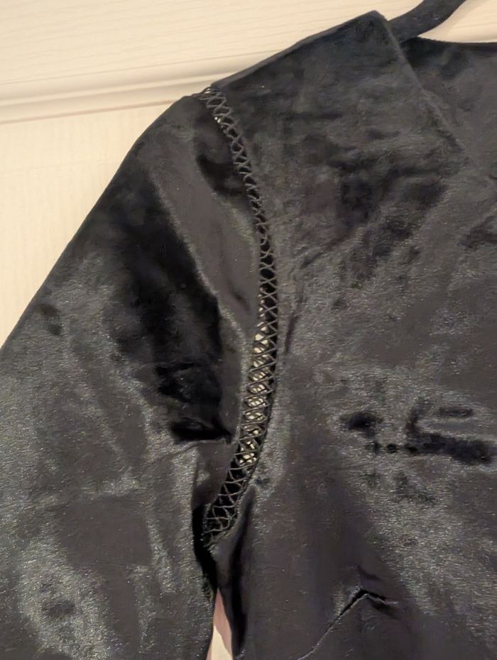 Robe velours noir S - photo numéro 3