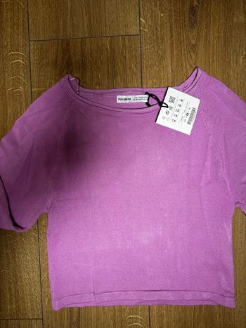 Pull rose manches longues