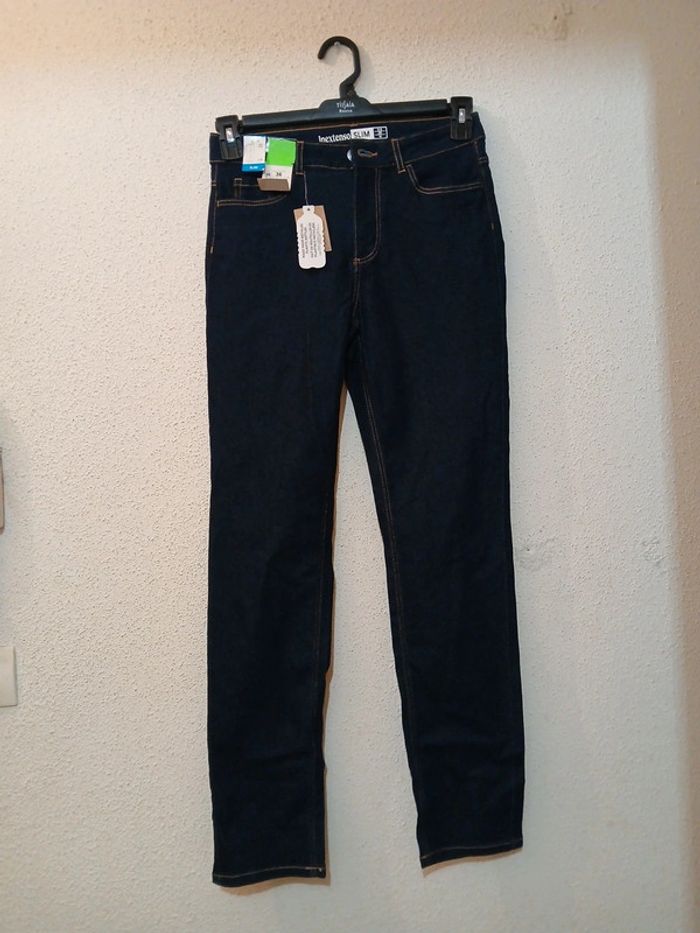 Jeans femme slim bleu marine " inextenso " taille 36 neuf avec étiquette