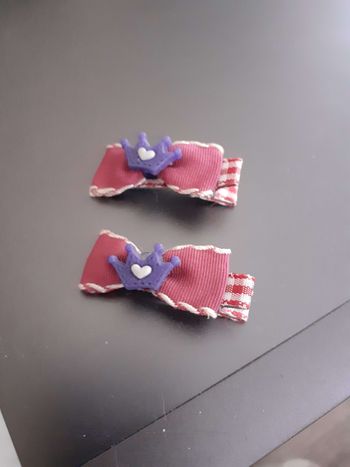 Paire de barrette crocodile