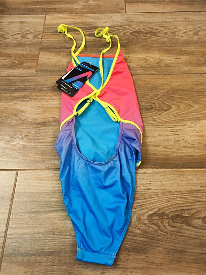 Maillot de bain une pièce rose dégradé bleu Taille 38 Aquasphere essential - photo numéro 2
