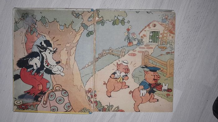 Magnifique livre ancien 1934 les 3 petits cochons illustré - photo numéro 4