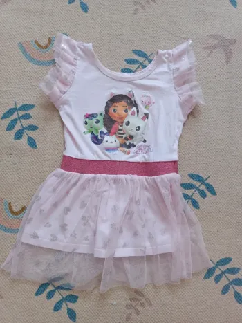 Robe rose Gabby's doll'house 4 ans